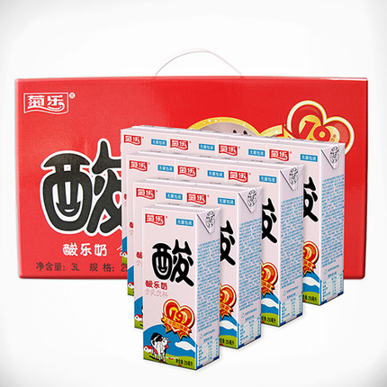 菊乐 酸乐奶饮料 高含乳250ml*12盒