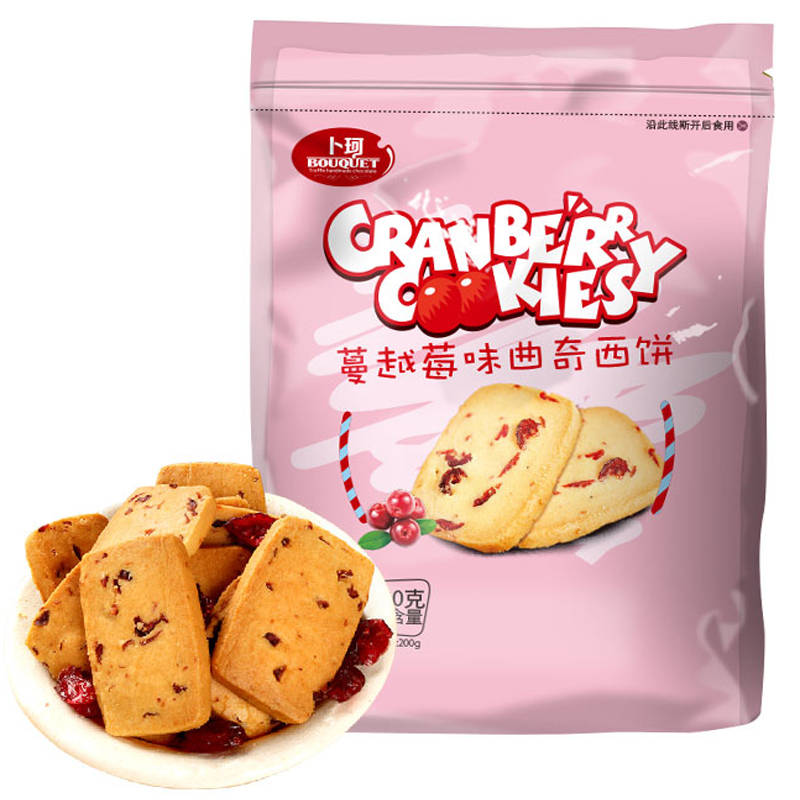 手机端:卜珂蔓越莓曲奇饼干200g