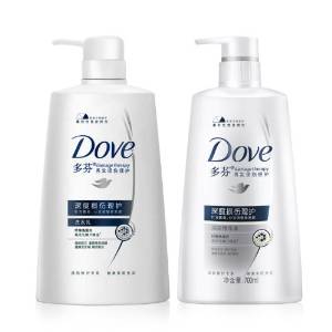 dove多芬深度损伤理护系列套装(洗发乳700ml 精华素700ml)(新老包装