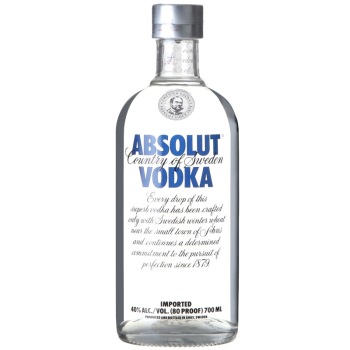 absolut vodka 绝对伏特加 原味伏特加酒 700ml