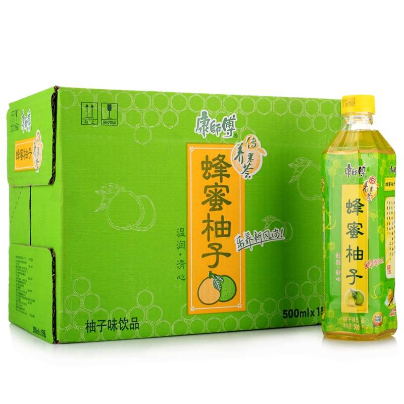 康师傅 蜂蜜柚子 500ml*15瓶 箱装