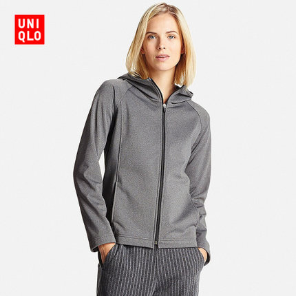 uniqlo 优衣库 blocktech 176744 摇粒绒 拉链连帽 女士运动开衫