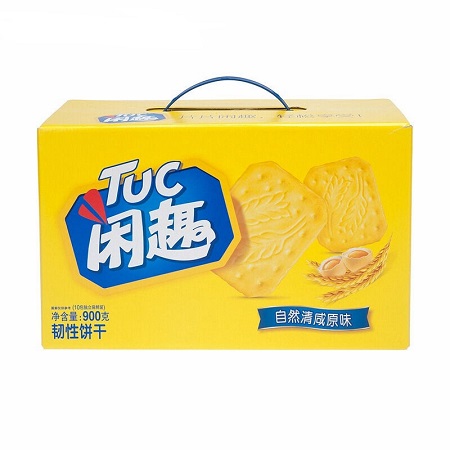闲趣 韧性饼干 900g折14.9元/盒