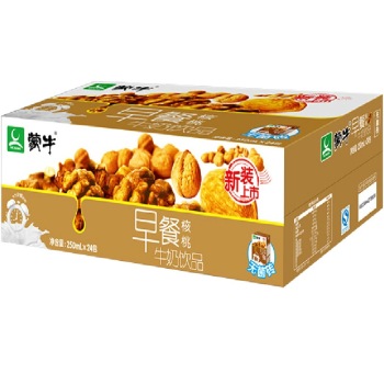 部分地区:蒙牛 早餐奶系列 核桃口味 250ml*24盒