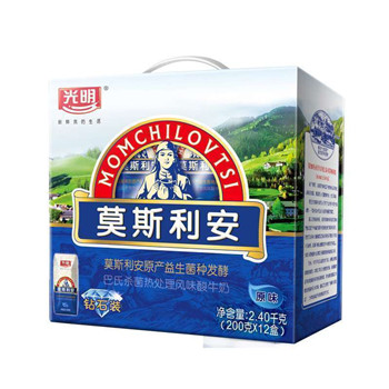上海福利:光明 莫斯利安 酸牛奶 200ml*12盒 原