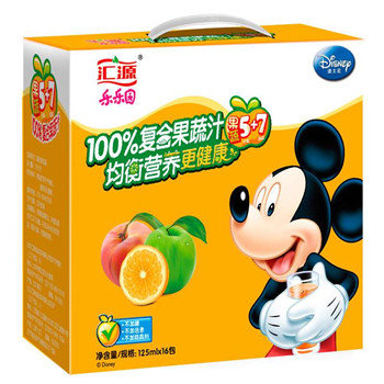 汇源 乐乐园 100%复合果蔬汁 5 7 125ml*16包