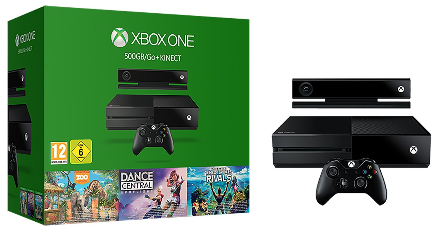 【含税&直邮】microsoft xbox one 游戏机   kinect体感 3款游戏