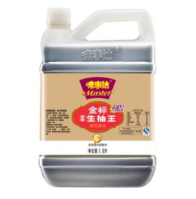 限地区:味事达 金标生抽王1.6l