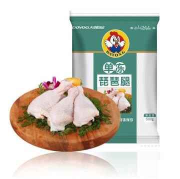 限地区:大用食品 单冻鸡琵琶腿 500g/袋*2袋