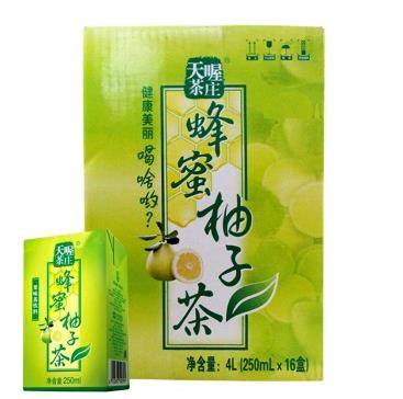 天喔茶庄 蜂蜜柚子茶250ml*16整箱装