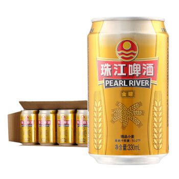 珠江啤酒 精品小麦啤酒 10°p 330ml*24听