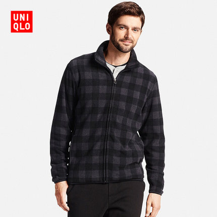 uniqlo 优衣库 男装 印花摇粒绒拉链茄克(长袖) 186271