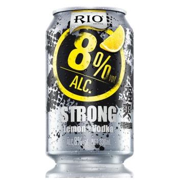 锐澳(rio)预调酒 8.0%vol 柠檬味伏特加鸡尾酒 330ml