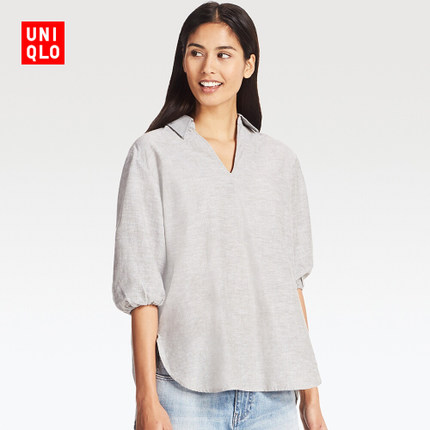 uniqlo 优衣库 195493 女士棉麻长衫